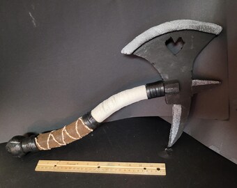 High-Fantasy, Hand Axe, Battle Axe, Costume, Cosplay, LARP, Detailed, Lightweight, Beautifully Crafted, One-of-a-Kind, Handmade