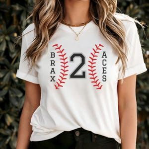 custom baseball mom shirt for baseball season personalized baseball number shirt baseball mama shirt with player number custom sports shirt