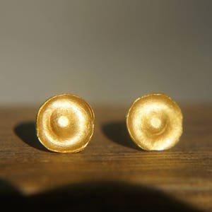 24K Gold studs//5-10 mm 24k gold//custom Earrings//Minimalist Jewelry//biblical jewelry collection//24k gold//solid gold studs//24k earrings