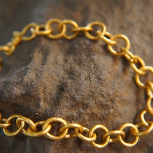 gold chain bracelet//24k gold bracelet//24k chain bracelet//mens gold bracelet //women gold bracelet//22k gold chain bracelet//artisan gold