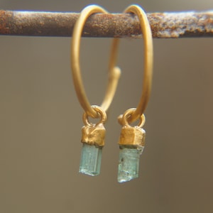 24k hoop earrings//gems hoops Earrings//Gold 22k hoop Earrings//hoops with stones earrings//22k gold hoops//Gold hoops gemstone// 24k gold