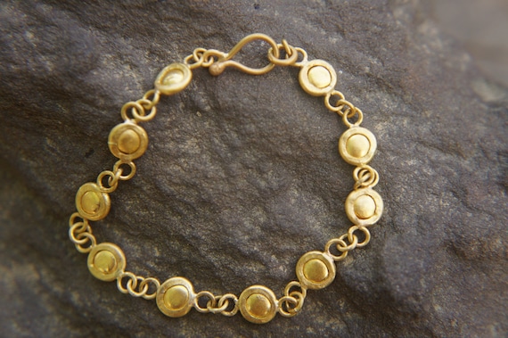 Arabella Antique Gold Rainbow Moonstone Bracelet – Only Artisan