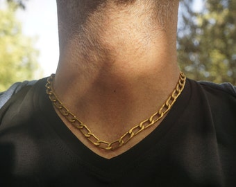 24k gold links necklace//24k handmade links necklace//gold artisan chain//24k gold chain necklace//artisan gold necklace