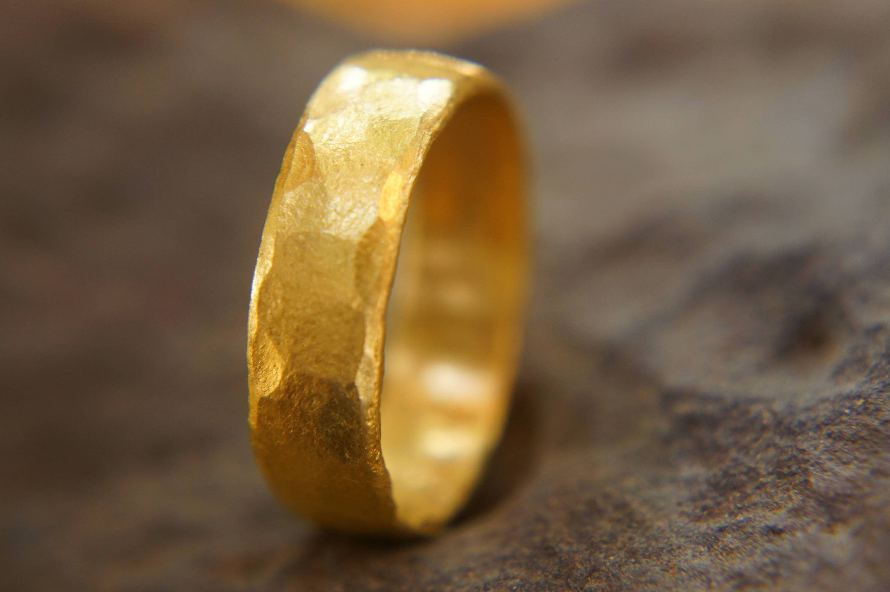 Men's .9999 24k Yellow Gold Wedding Band Ring - A&V Pawn