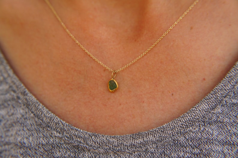Solid 24k Gold Pendant//gold Charm Necklace//charm Etsy