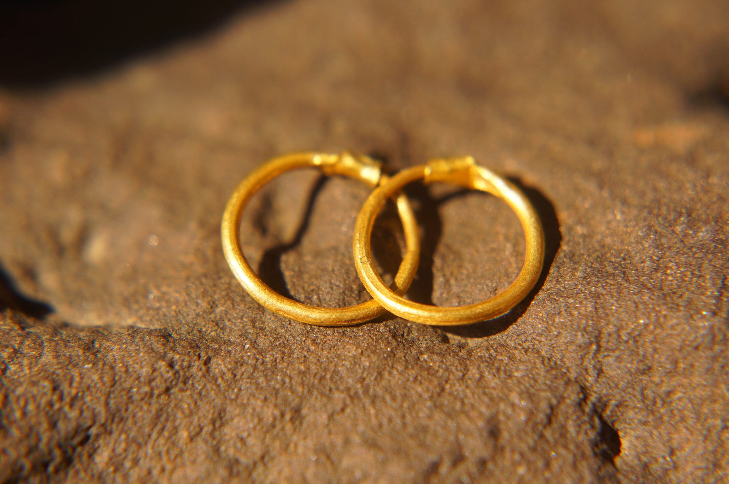 24k Gold Hoop Earring tiny Hoop Earring 24k Gold Jewelry