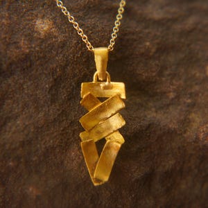 solid 24k gold pendant//artisan boho chic gold pendant//gold unique pendant//solid gold pendant//24k gold pendant// solid gold 24k charm