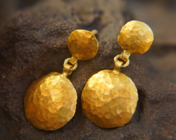 24k gold online screw back earrings