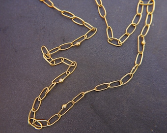 21k gold links and diamonds necklace//21k handmade links necklace//gold diamond artisan chain//21k gold chain necklace//artisan gold chain