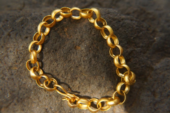 Yellow Gold Nail Bracelet 35010920130