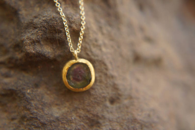 solid 24k gold pendantgold charm necklacegemstone pendantred orange sapphire pendant24 k gold pendant solid gold sapphire charm