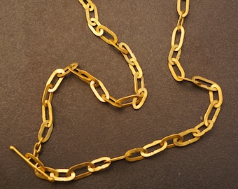 22k gold links necklace//22k handmade links necklace//gold artisan chain//22k gold chain necklace//artisan gold necklace