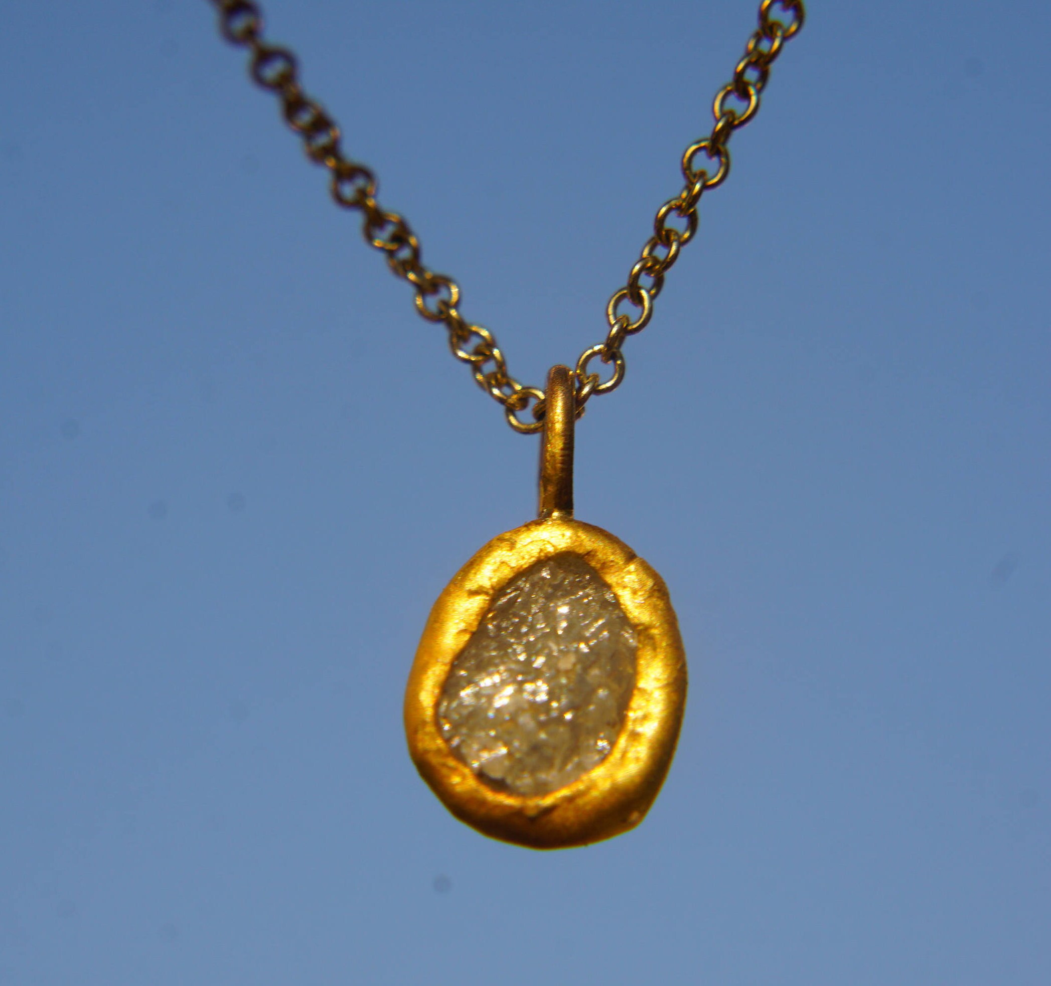 Solid 24k Gold Pendant//gold Charm 