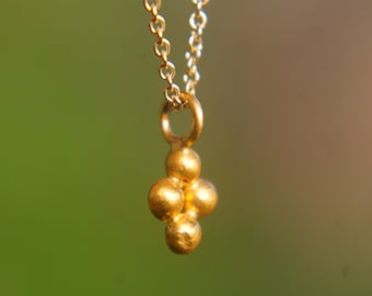 solid 24k gold pendant//gold nugget necklace//gold cross pendant//solid gold pendant//24k gold pendant// solid gold charm//24k gold necklace
