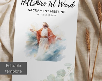 LDS Sacrament Meeting Program Template
