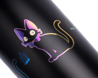 Jiji Cat Tumbler Full Wrap -  Kiki's Delivery Service Inspired