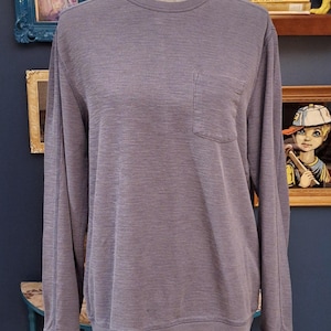 Vintage Y2K Blue Gap Long-sleeved Pullover Knit Shirt Men&#39;s L