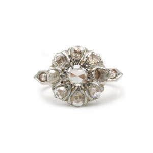 Antique ring 1800 - 1880 France - Gold and rose-cut diamonds