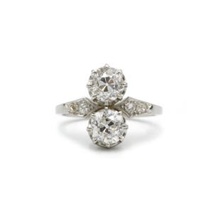 You and Me Ring - Gold, platinum and diamonds