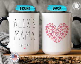 New mama coffee mug Mommy tea mug New mom gift Mom to be gift New parent mug First mothers day mug Baby shower gift Personalized mom gift