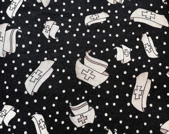 OOP - Loralie Designs - Loralie Harris -  Tossed Nurses Hats - 1 yards 22  inches (pre-washed)