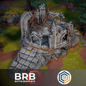 Hilltop Ruins - 28 mm Fantasy Wargaming Gelände MESBG Tabletop RPG Landschaft