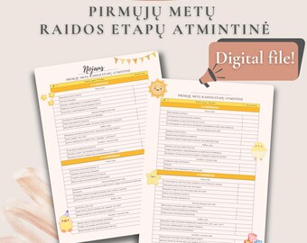 Kūdikio vystymosi etapų sąrašas | Augimo stebėjimo įrankis pirmiesiems metams | Motinystės pagalba | Mažylio vystymosi raidos atmintinė