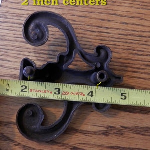 One 1 Antique Brass Drawer Pull 2 Inch Centers - Etsy