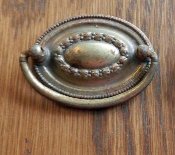 Antique Oval Drawer Pulls 2 Inch Centers Etsy