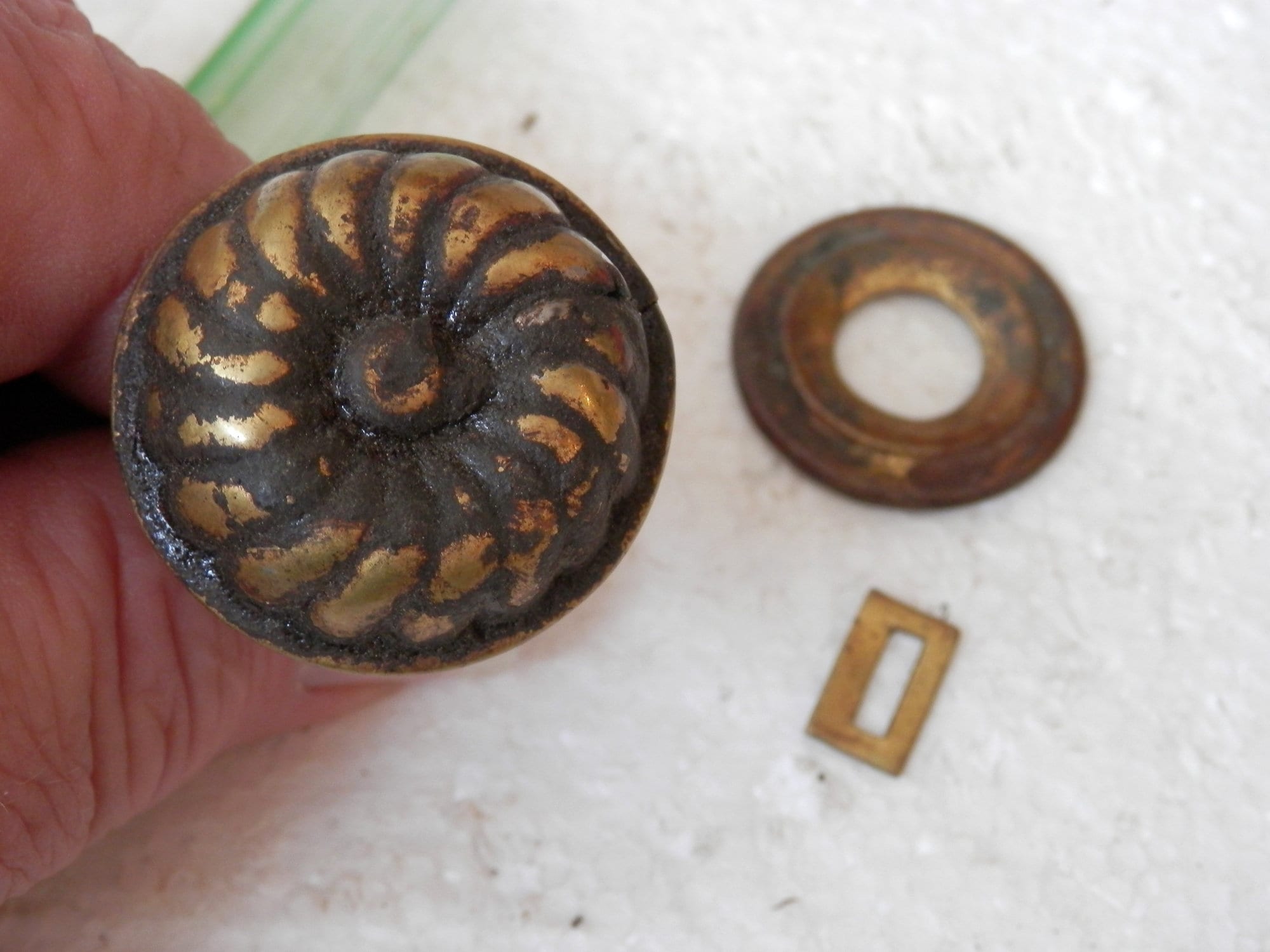 Antique original spool knobs spiral style vintage Etsy