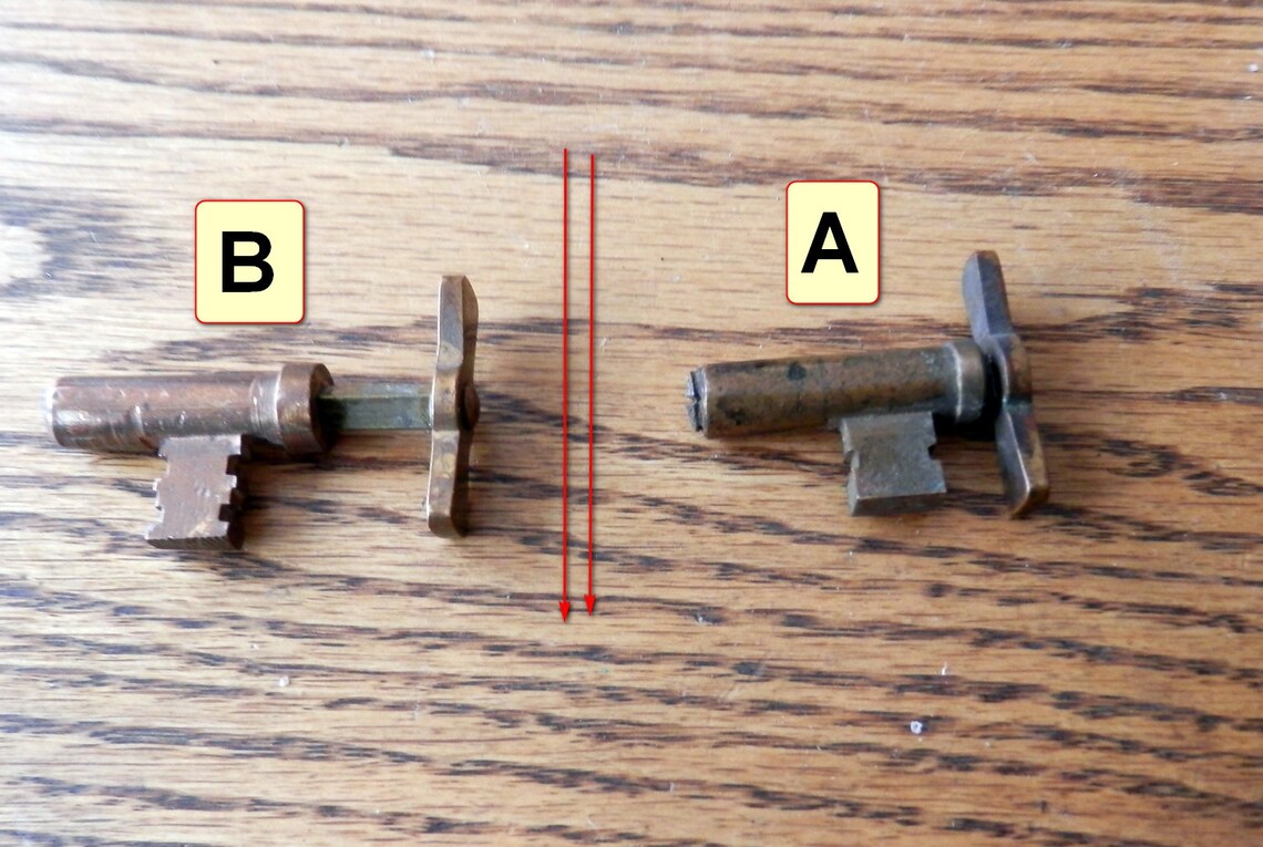 Choice Antique brass pocket door key originals Etsy