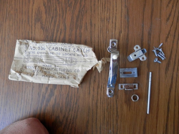 One Antique Ivory Push Button Latch Handle For Kitchen Etsy
