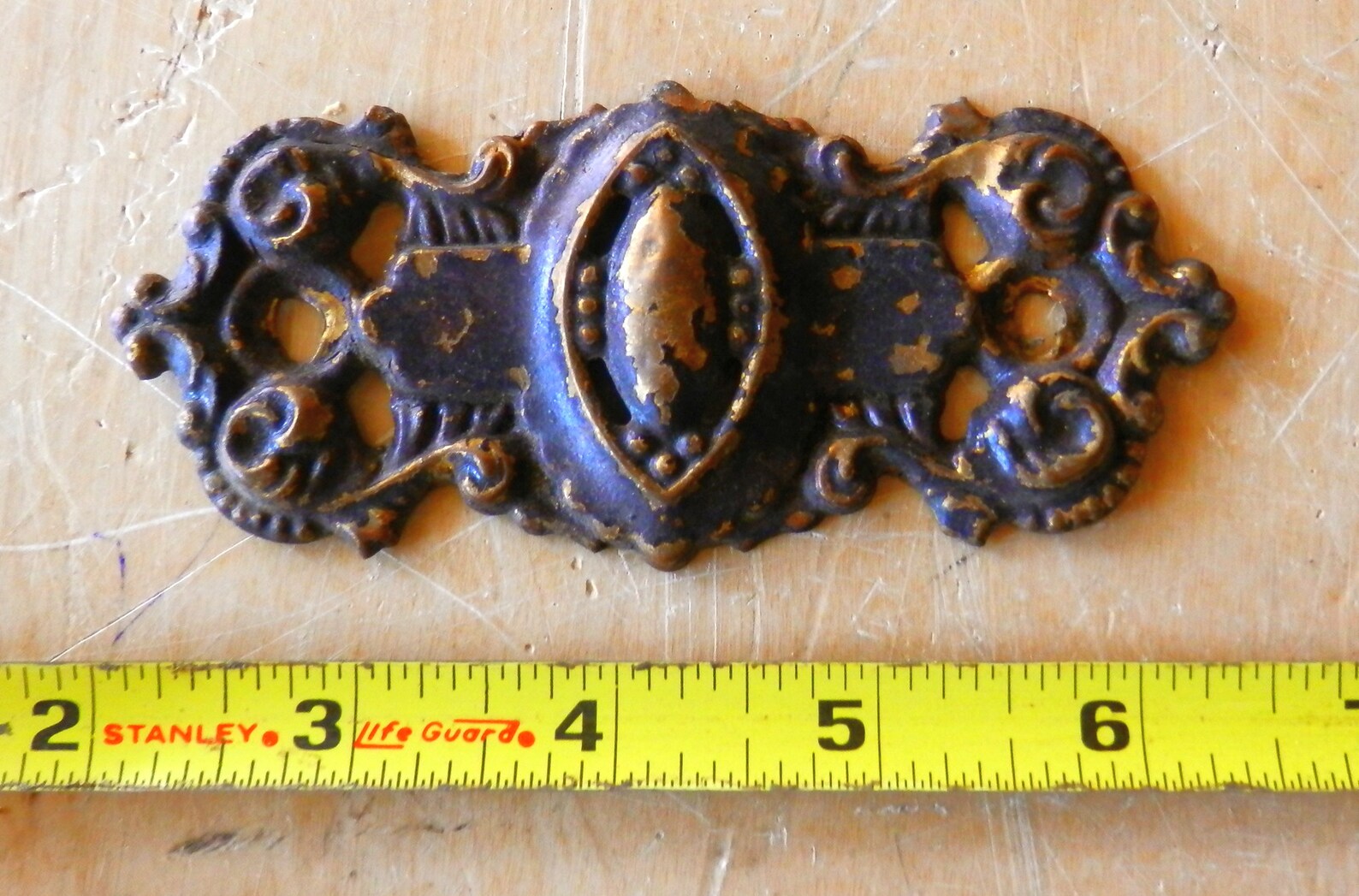 Antique Drawer Pull Back Only Original Vintage Etsy