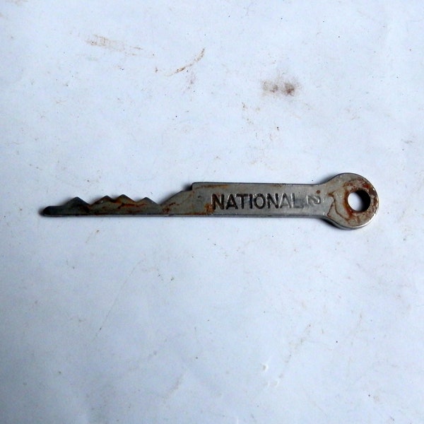 one (1) National cash register flat keys #1, #2,#3, #4 antique vintage originals