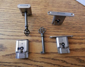 one full mortice lock with key new with and with out wings