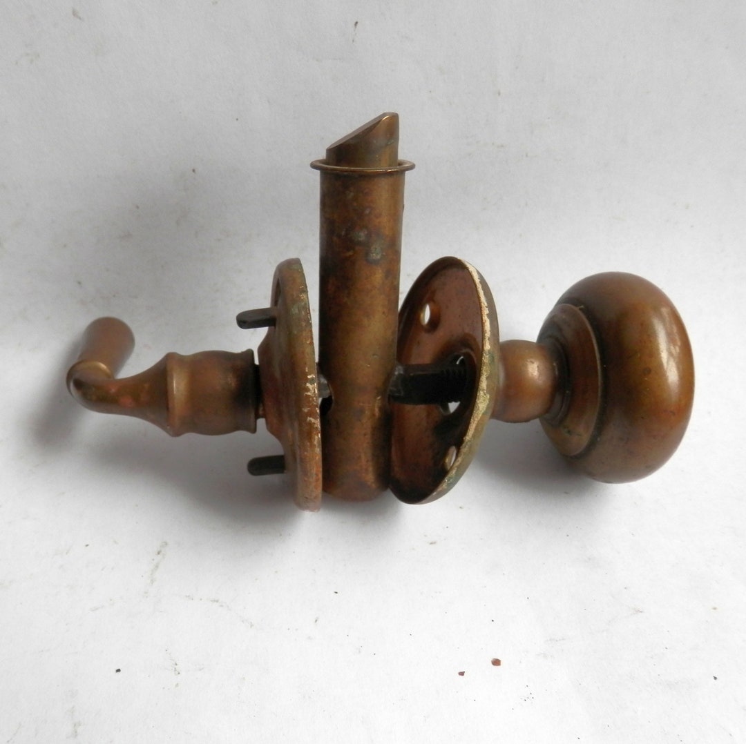 Antique Brass Wooden Screen Door Latch Set Vintage Etsy