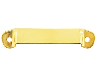 hoosier type pull 2 3/4" centers polished brass or polished nickel new