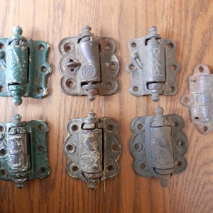 choice 1 antique, vintage, victorian, cast iron screen door spring hinges, Shelby & stover
