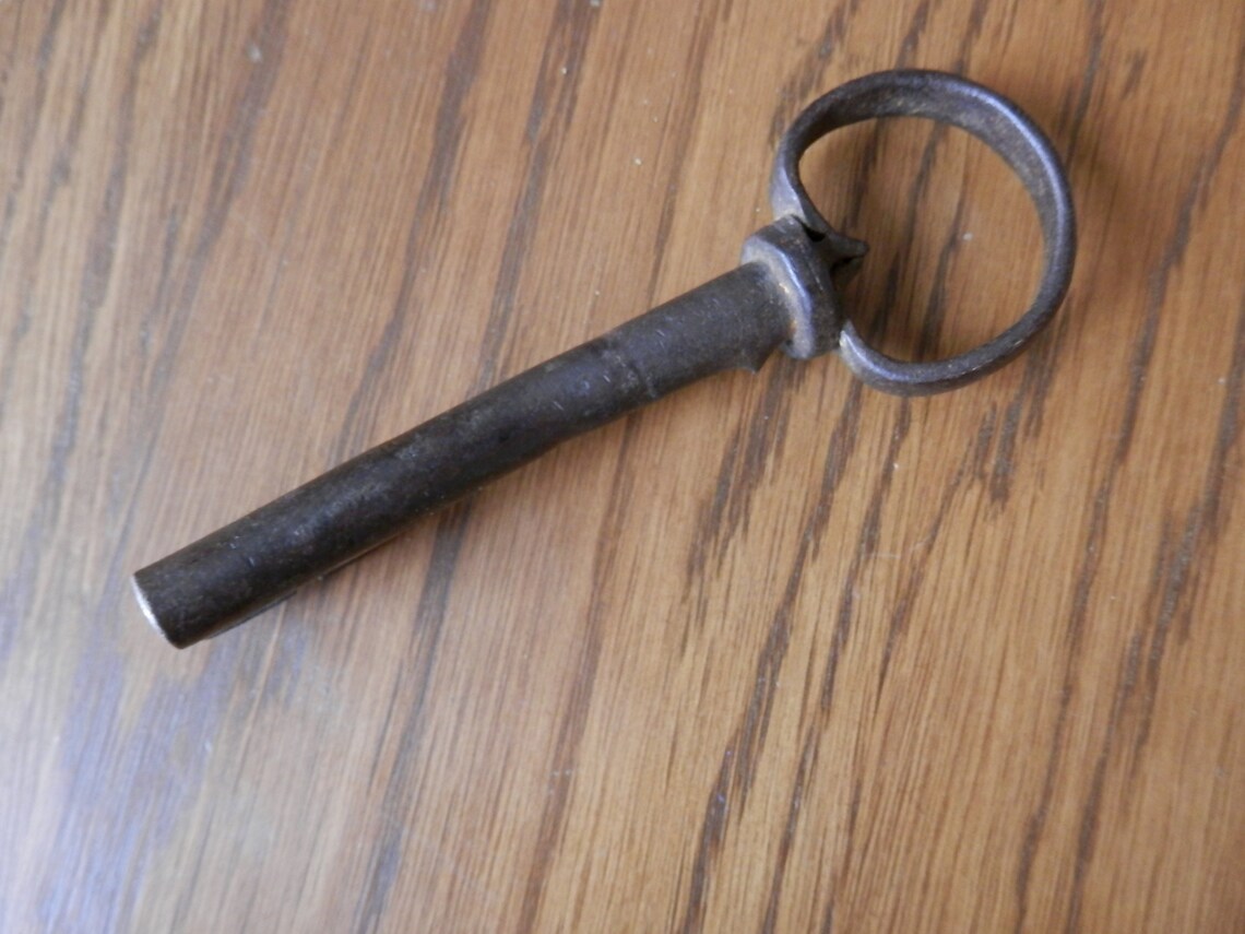 Antique hand made barrel key 4 1/4 long/ late Etsy