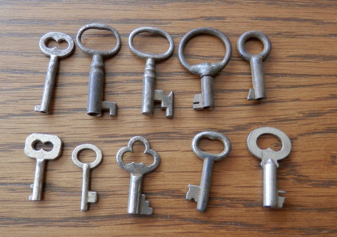 10 Antique Keys Vintage D | Etsy