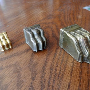 Solid brass Duncan Phyfe toe caps, Small , Medium, Large
