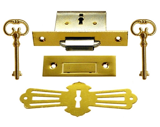 Complete Roll Top Desk Lock and Key Set Etsy