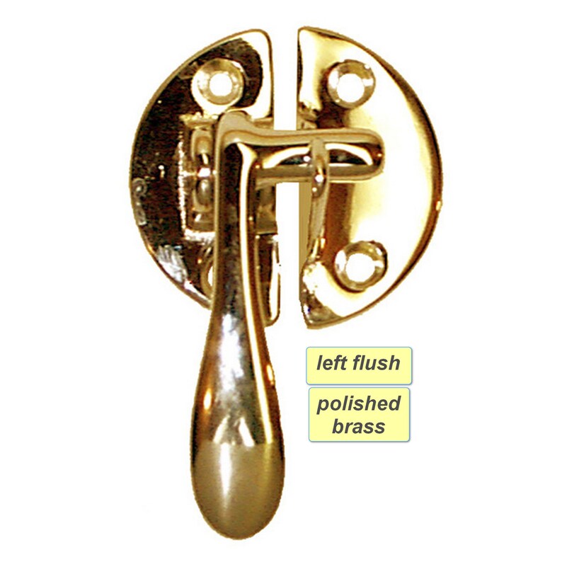 Hoosier Type Latches Flush and Offset Brass and Nickel Etsy