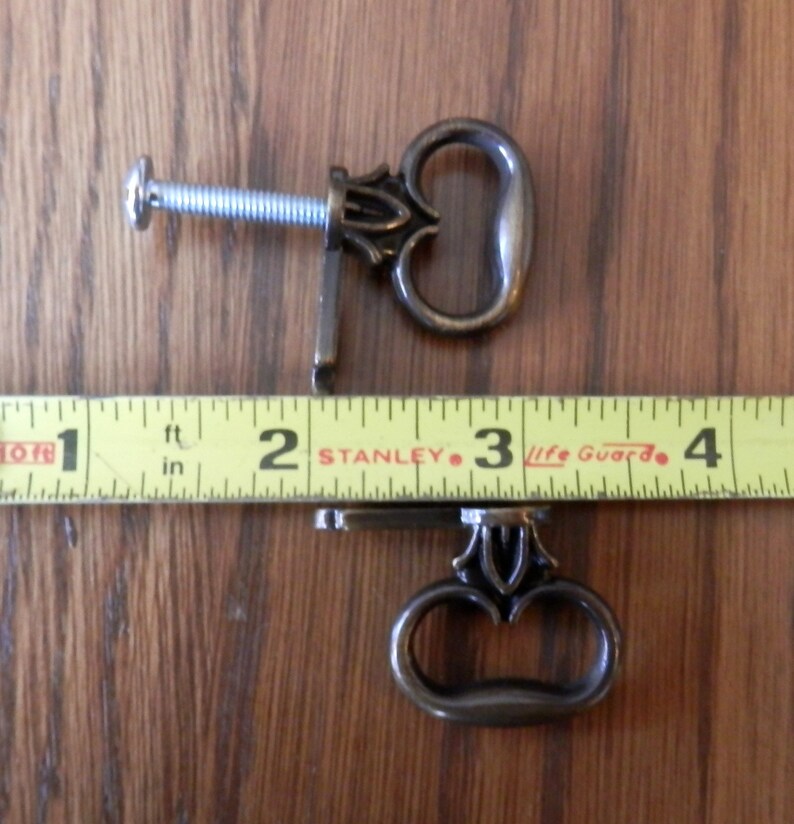 Antiqued Cast Brass Mock Key Pull Etsy