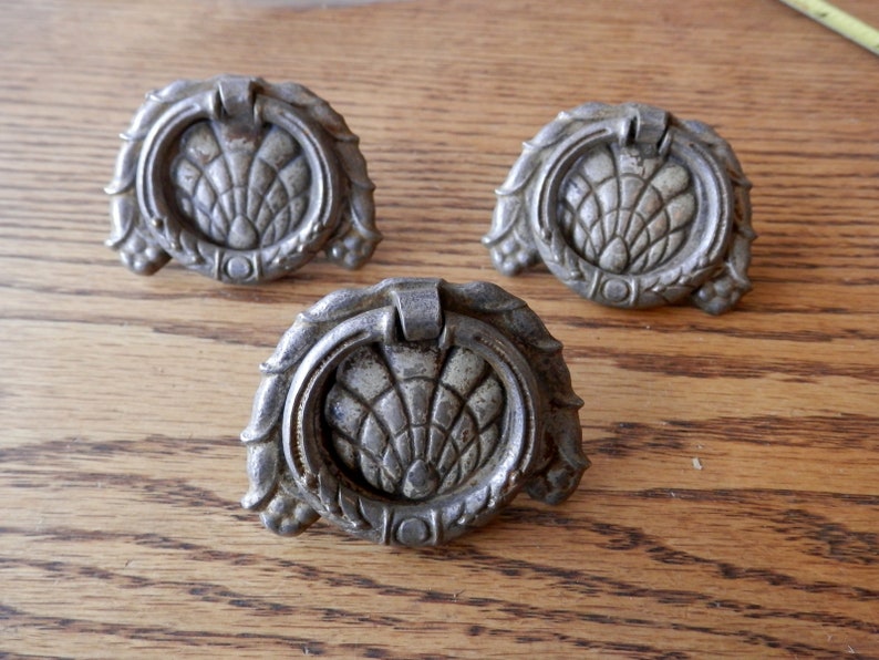 three antique ring pulls originals