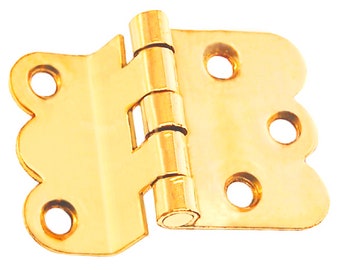 hoosier cabinet hinge offset in polished brass or polished nickel new
