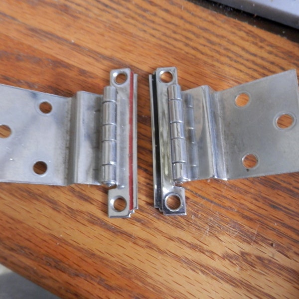 Oil Rubbed Bronze Art Deco Offset Mount Cabinet Door Hinge | Pack of 2