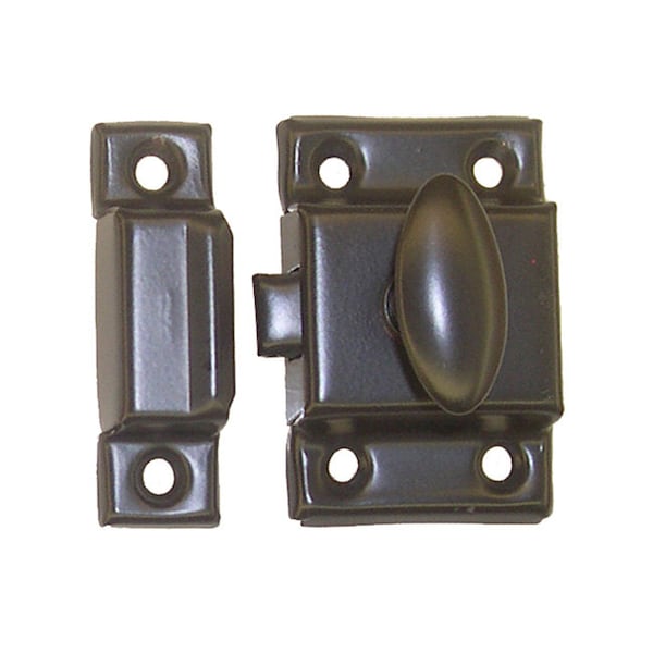 Cupboard latch,stamped metal, oil rubbed bronze finish, New, 2 sizes available