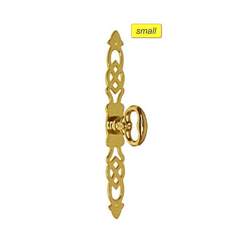 Choice Solid Brass Openwork Door Pull With Mock Key Etsy