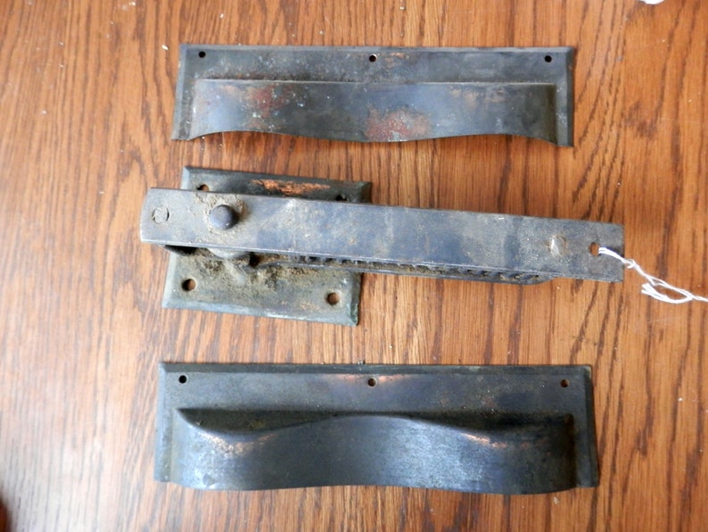 Antique Swinging Door Floor Spring With Side Plates Vintage
